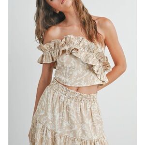 Buttermelon One-Shoulder Ruffle Top - Size M NWOT